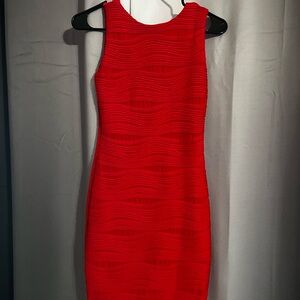 Elegant Red Sleeveless Dress